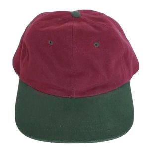 Vintage Head Shots KC Caps Red Green Baseball‎ Hat One Size Adjustable Strapback